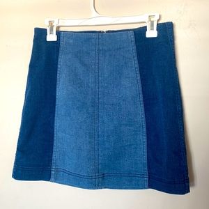 Free People Jean Skirt